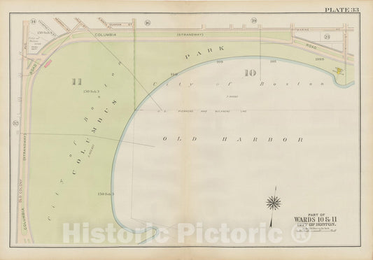 Historic Map : Atlas City of Boston: South Boston 1919 Plate 033 , v2, Vintage Wall Art
