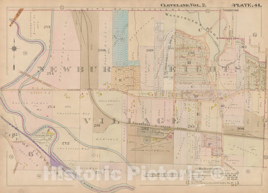 Historic Map : Plat Book of The City of Cleveland, Vol. Two, 1912 Plate 041 , Vintage Wall Art