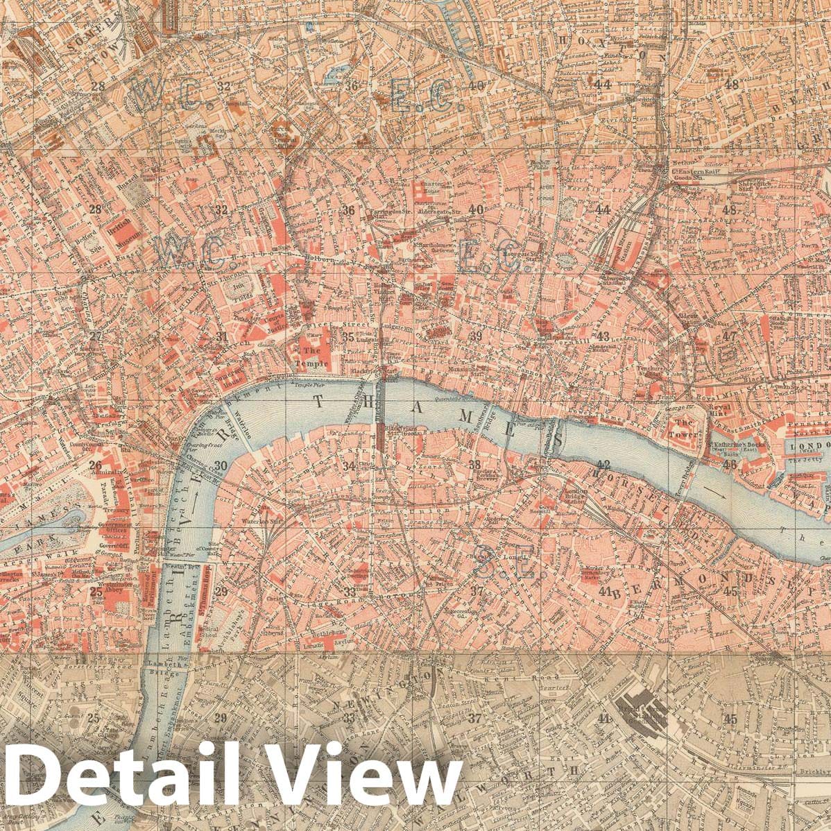 Historic Map : Europe, London 1911 , Vintage Wall Art