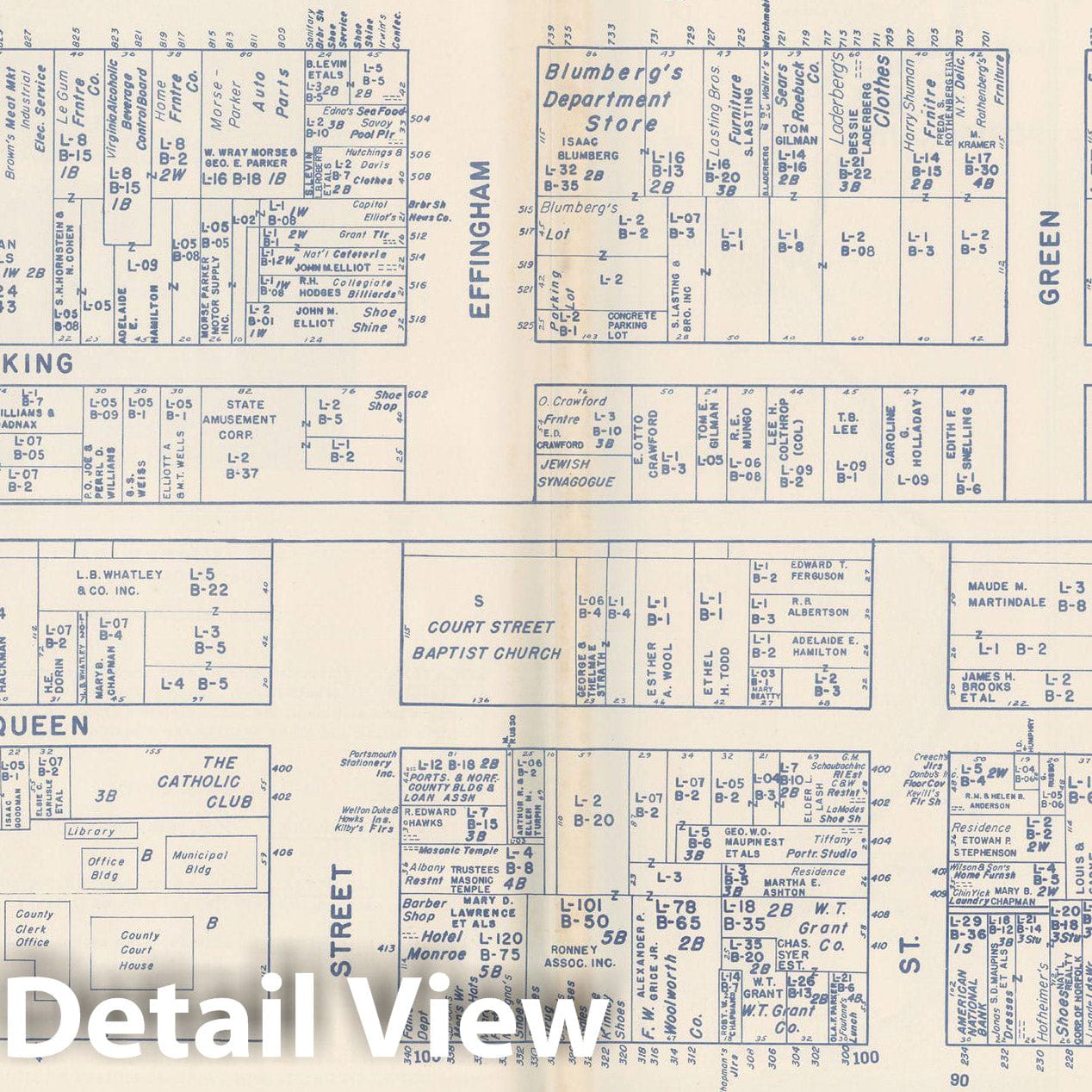 Historic Map : States of PA, VA & WV, Portsmouth 1950 , Nirenstein's Real Estate Atlas , Vintage Wall Art