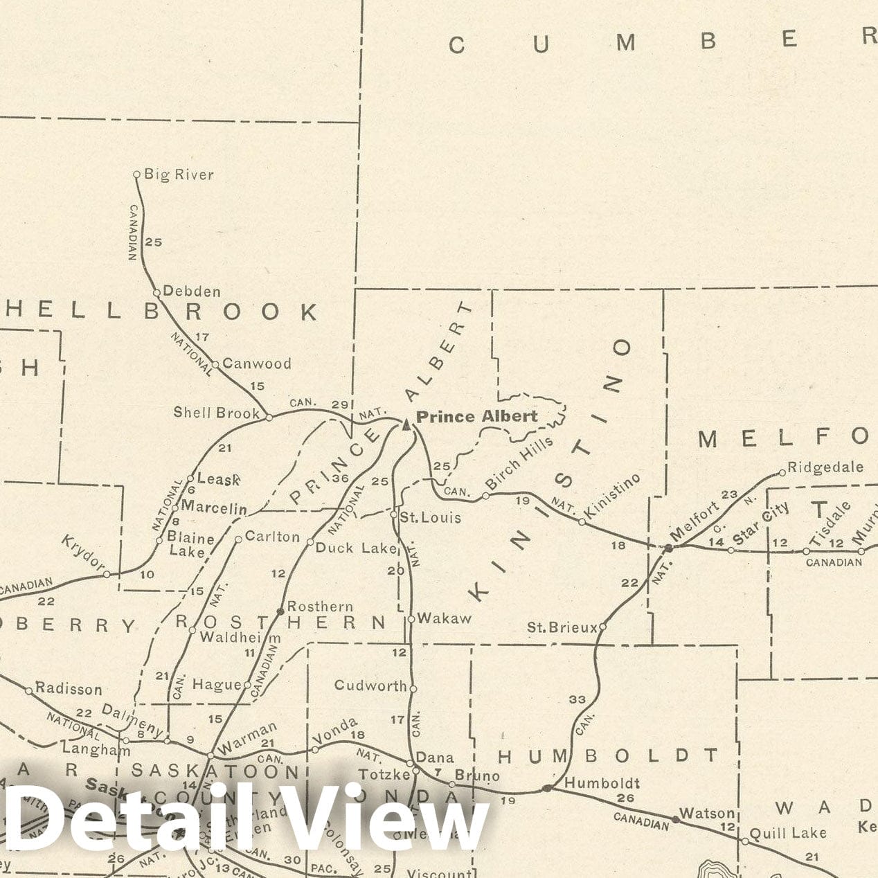 Historic Map : Commercial Atlas of America, 56th Edition, Saskatchewan 1925 , v2, Vintage Wall Art