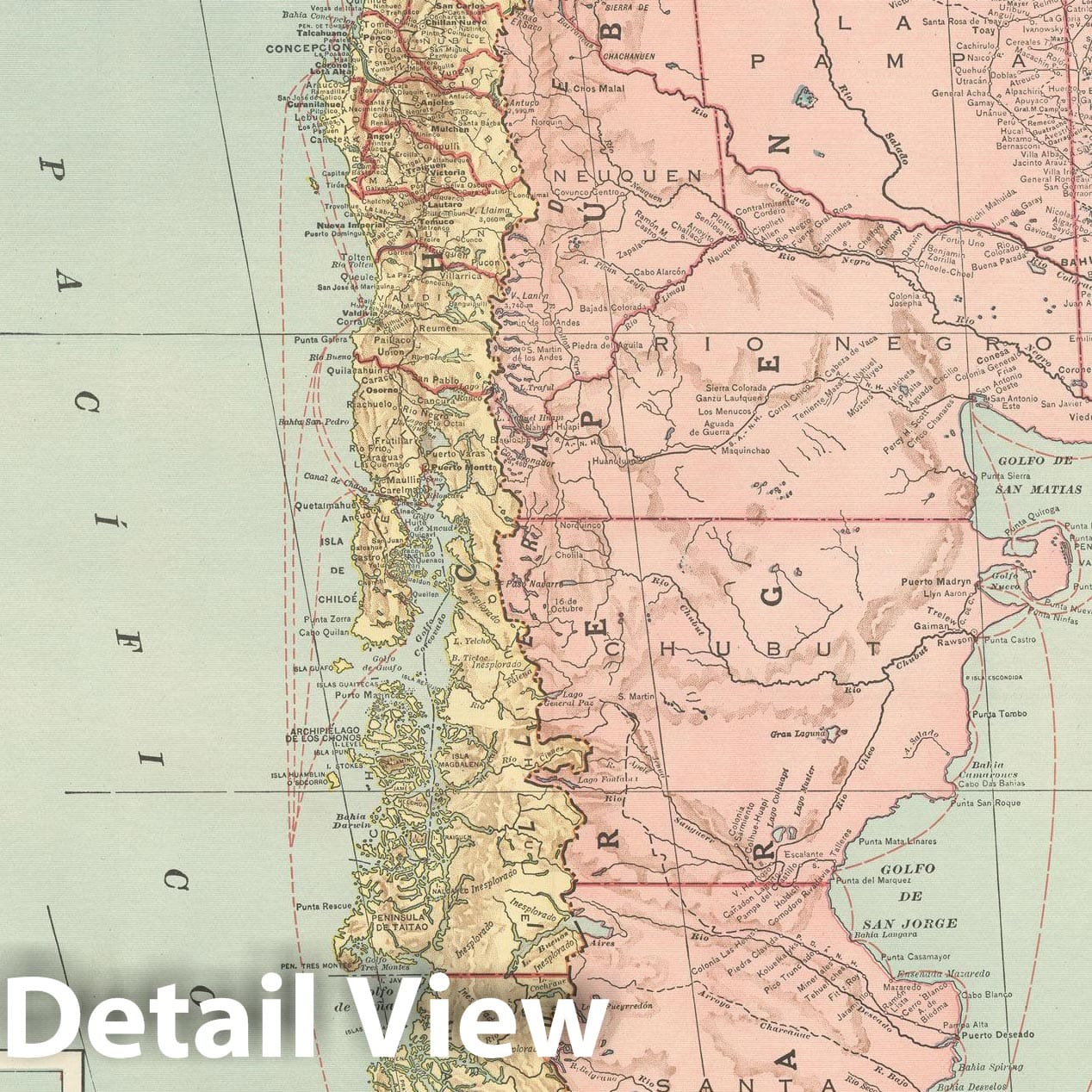 Historic Map : Commercial Atlas of America, 56th Edition, South America 1925 , v6, Vintage Wall Art