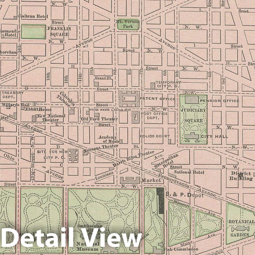 Historic Map : Washington 1900 , Universal Atlas World , Vintage Wall Art, v2