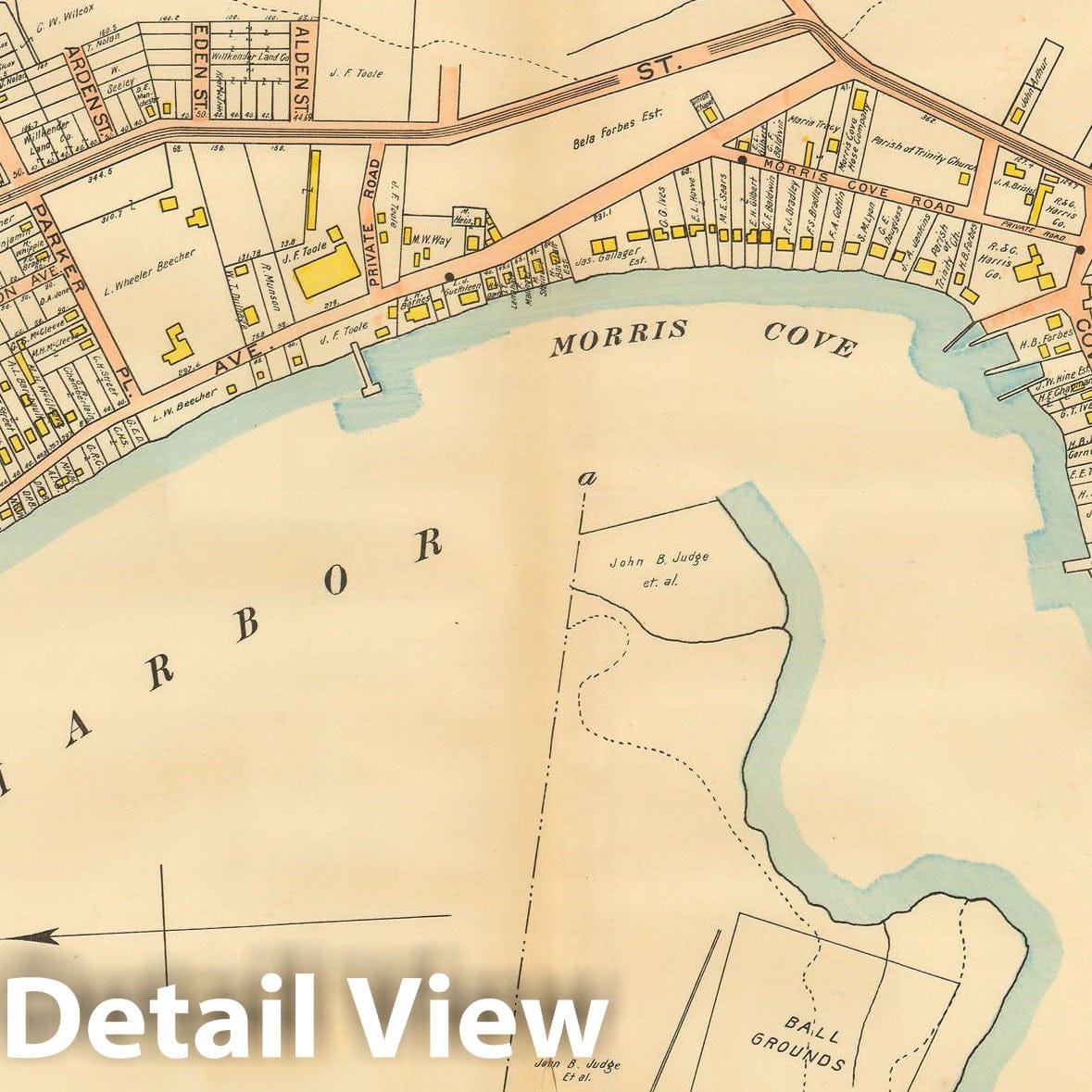 Historic Map : Atlas of New Haven Connecticut, New Haven 1911 Plate 043 , Vintage Wall Art