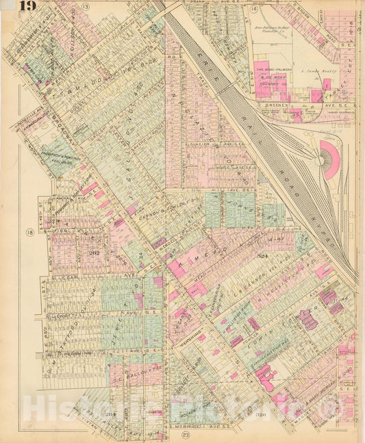 Historic Map : Atlas City of Cleveland, Vol. Four, Cleveland 1922 19L , Vintage Wall Art