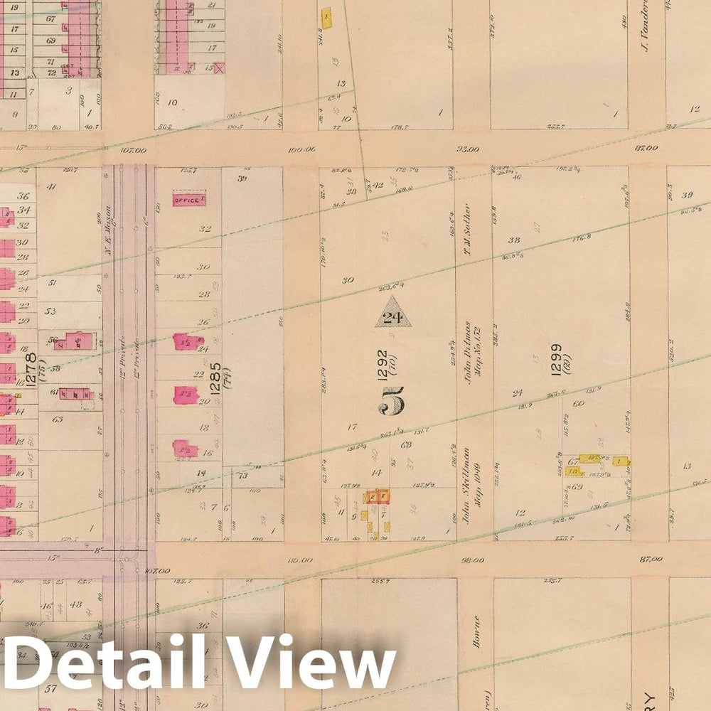Historic Map : Brooklyn 1904 Plate 027 , Atlas Borough of Brooklyn , Vintage Wall Art