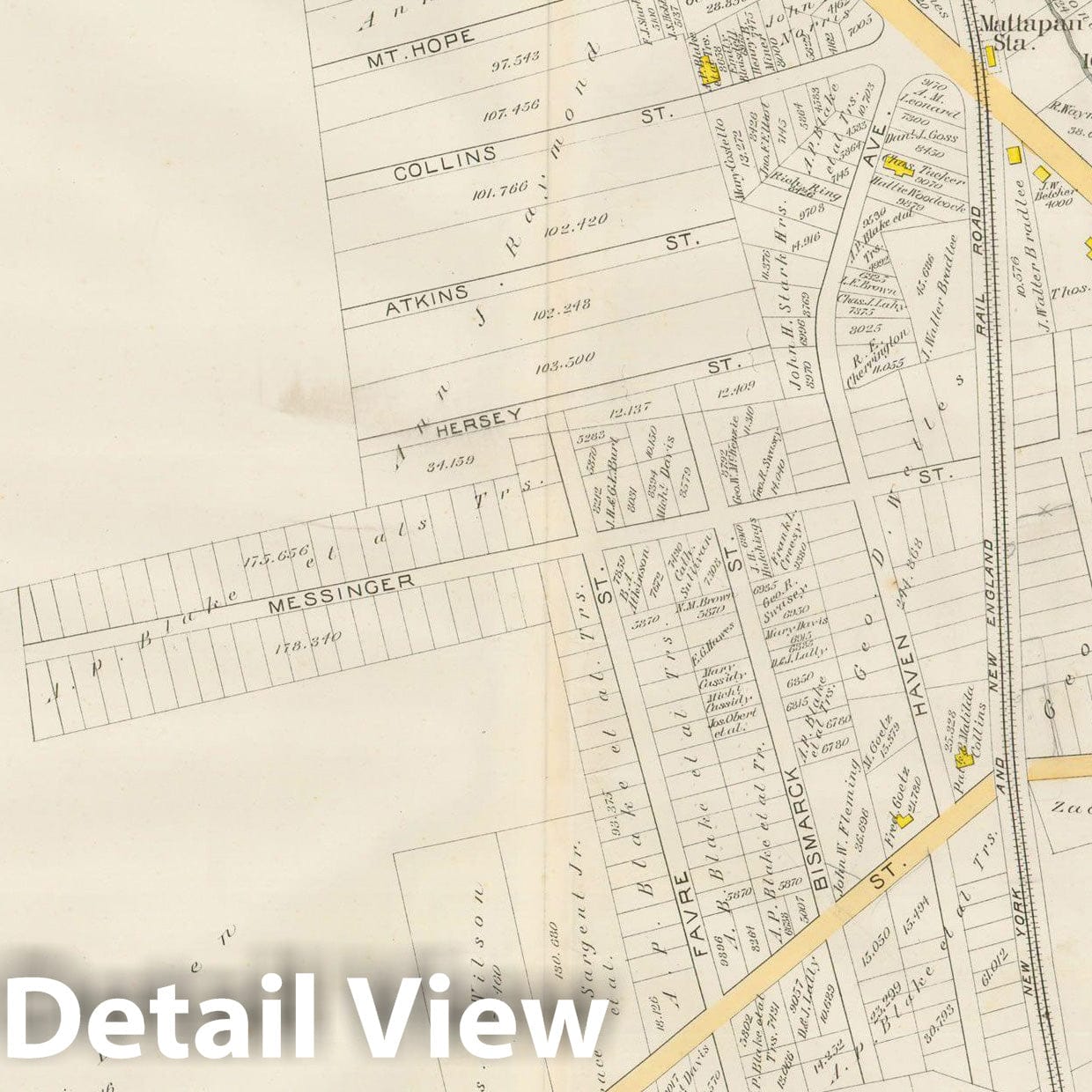 Historic Map : Atlas City of Boston, Vol. 5, Dorchester, Dorchester 1889 Plate 032 , Vintage Wall Art
