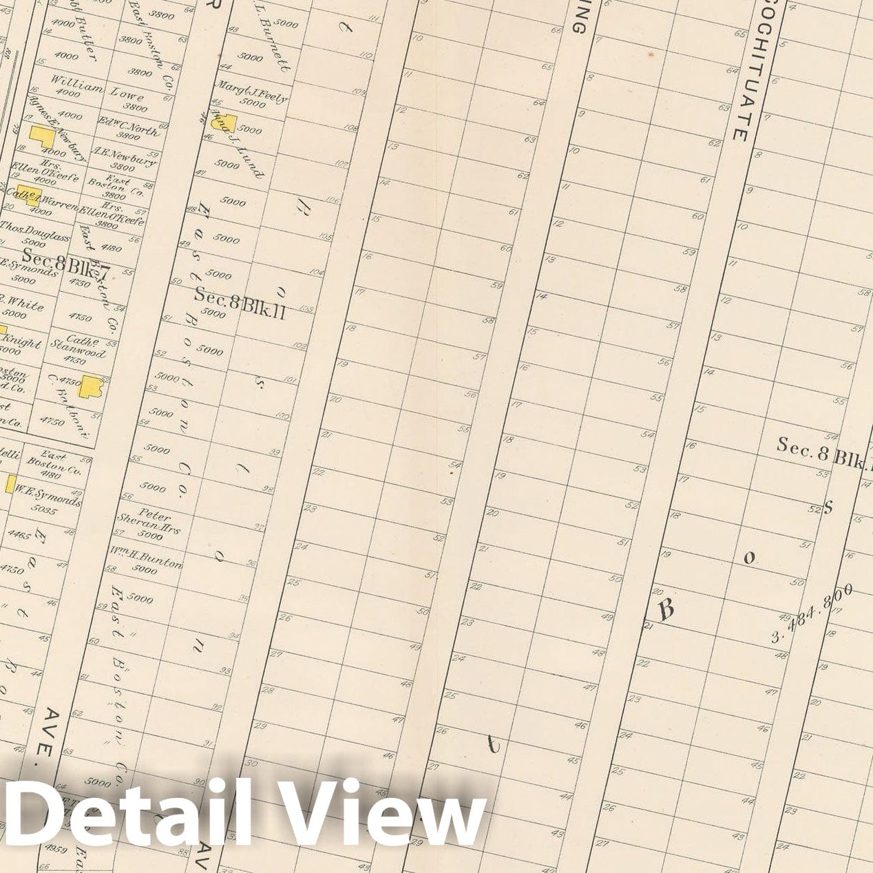 Historic Map : Atlas City of Boston: Charlestown and East Boston, East Boston 1912 Plate 033 , v2, Vintage Wall Art