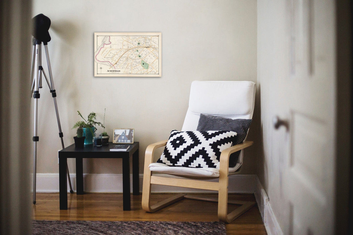 Historic Map : Atlas of Newton, Newton 1874 , v22, Vintage Wall Art