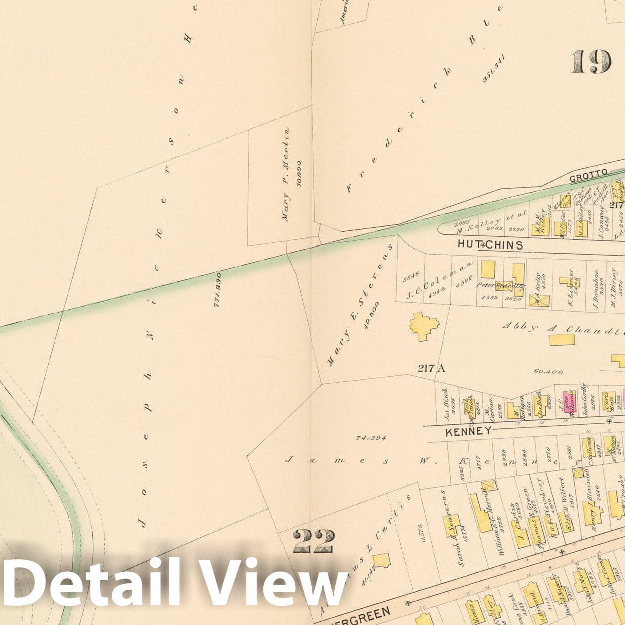 Historic Map : Boston 1895 Plate 031 , Atlas City of Boston Proper & Roxbury , Vintage Wall Art