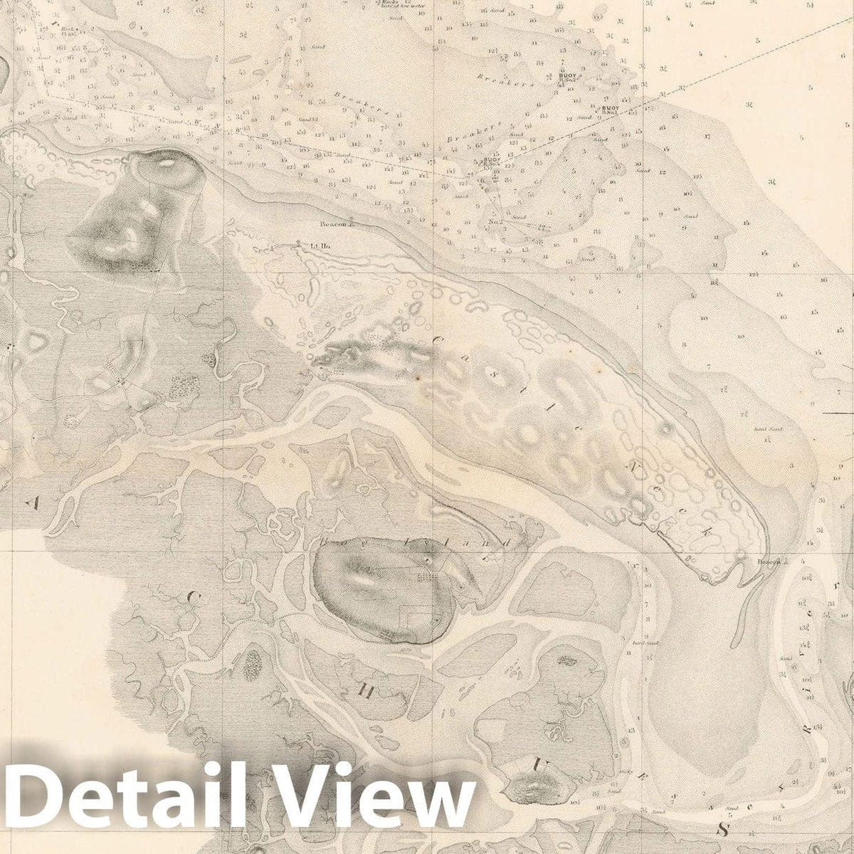 Historic Map : Ipswich, Ipswich 1857 Topographic Map , Vintage Wall Art