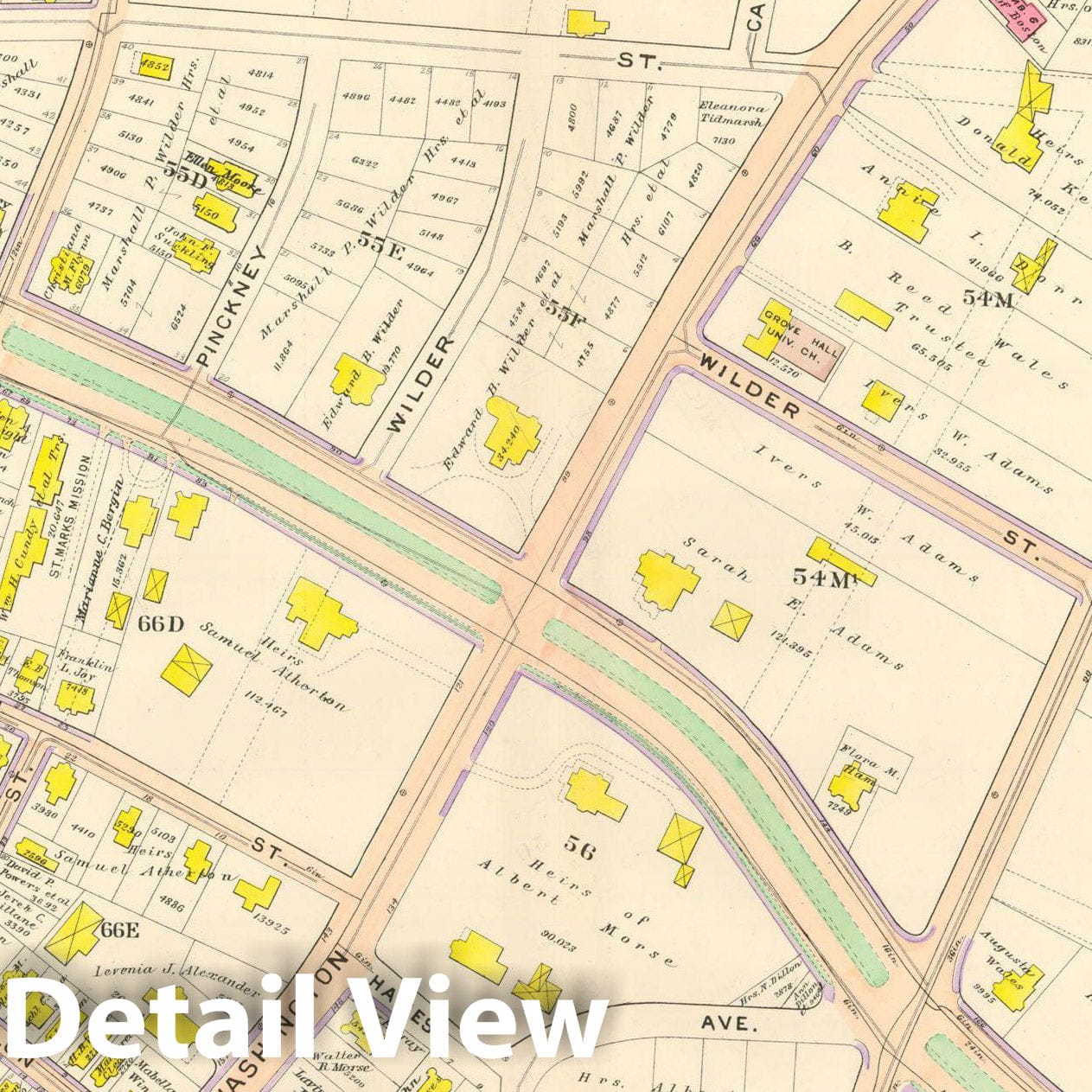Historic Map : Atlas City of Boston, Vol. 5, Dorchester, 4th Ed., Dorchester 1904 Plate 014 , Vintage Wall Art