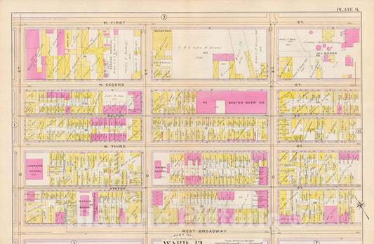 Historic Map : Atlas City of Boston, South Boston 1899 Plate 006 , Vintage Wall Art