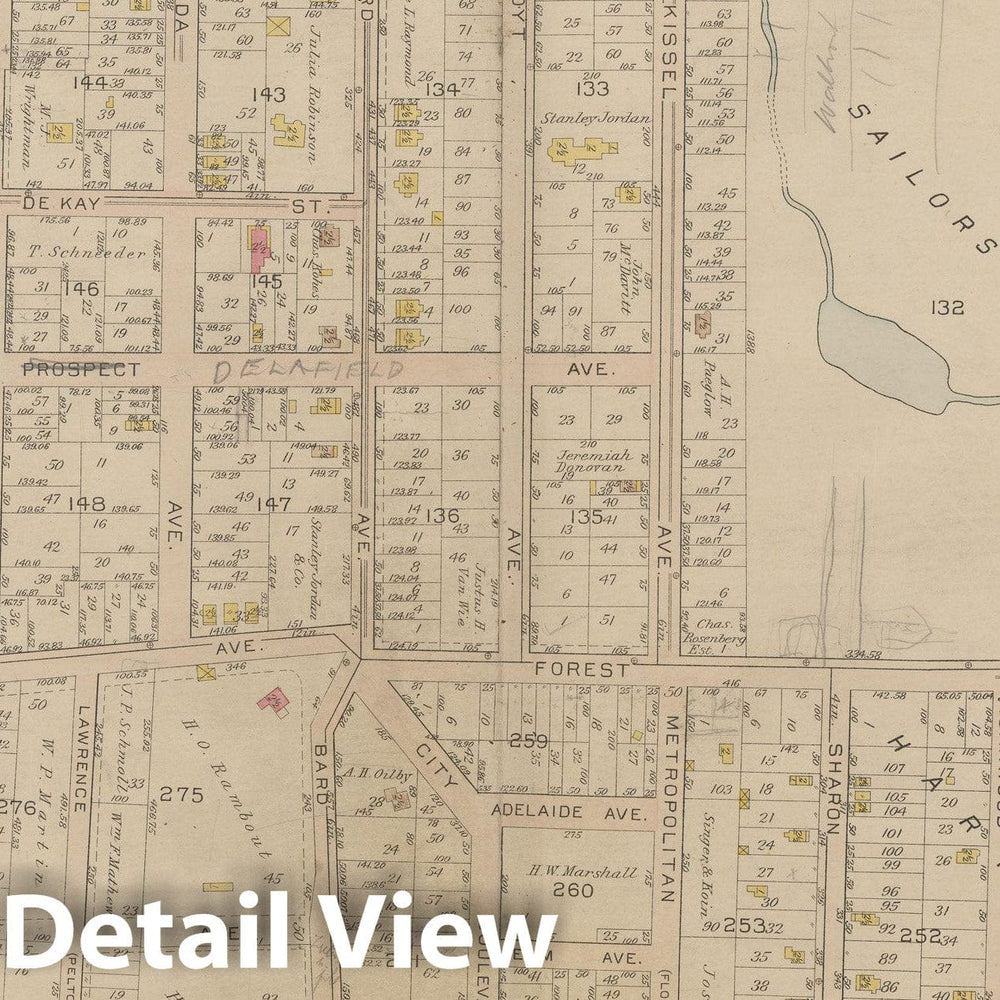 Historic Map : Atlas of Staten Island, Borough of Richmond, Vol 1, Staten Island 1917 Plate 012 , Vintage Wall Art