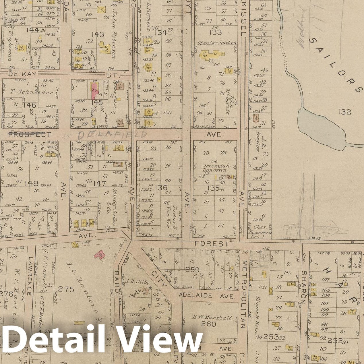 Historic Map : Atlas of Staten Island, Borough of Richmond, Vol 1, Staten Island 1917 Plate 012 , Vintage Wall Art