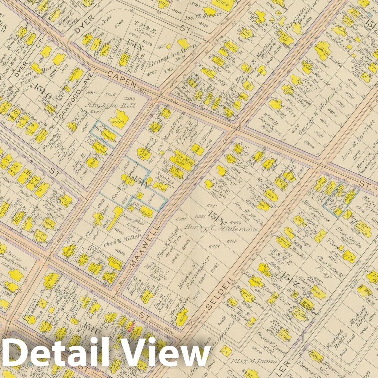 Historic Map : Atlas City of Boston, Dorchester, Dorchester 1918 Plate 026 , Vintage Wall Art