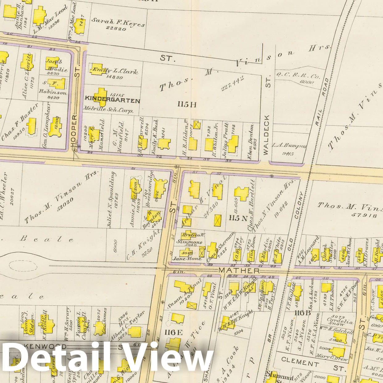 Historic Map : Atlas City of Boston, Vol. 5, Dorchester, Dorchester 1889 Plate 022 , Vintage Wall Art
