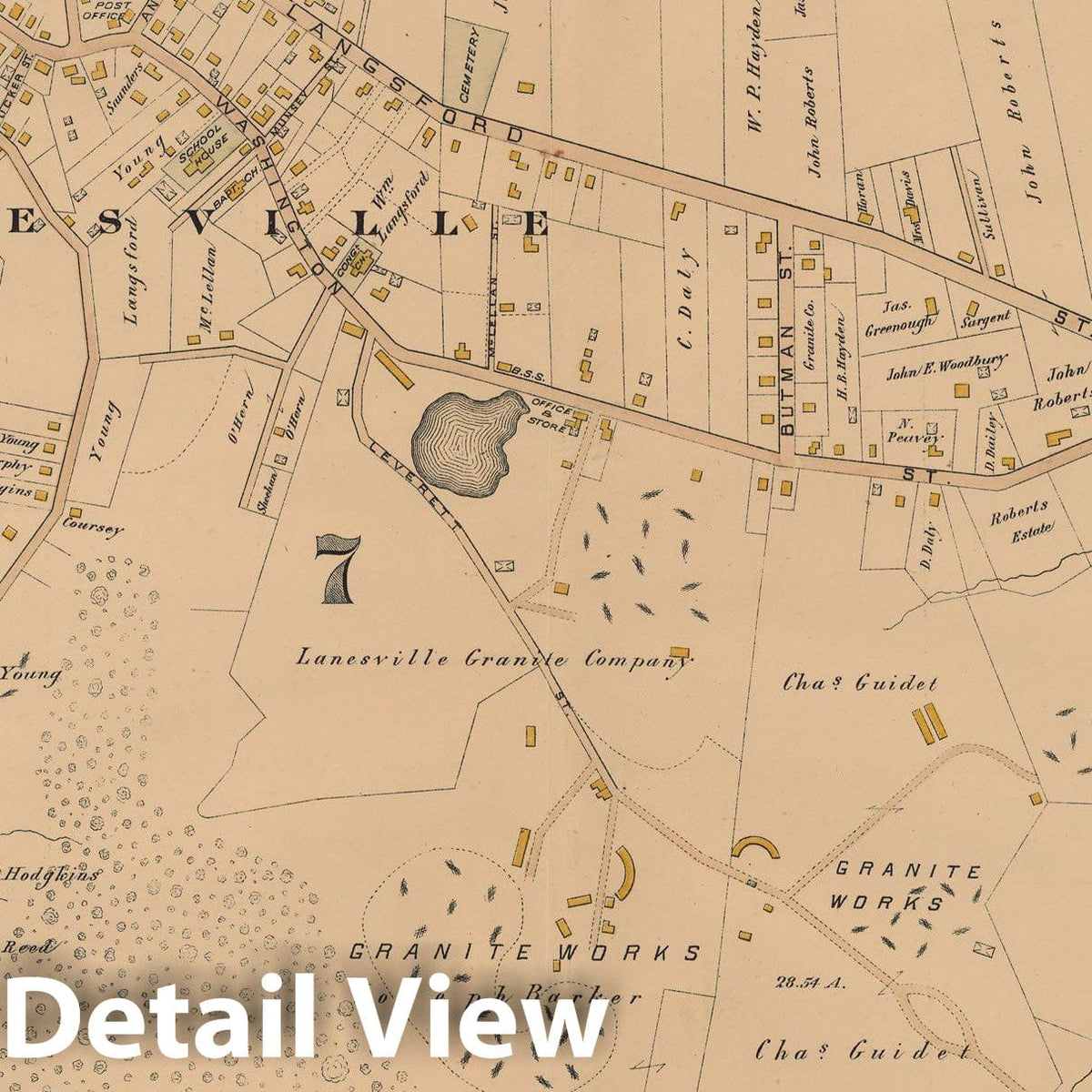 Historic Map : Atlas City of Gloucester and Town of Rockport, Gloucester & Rockport 1884 Plate 019 , Vintage Wall Art
