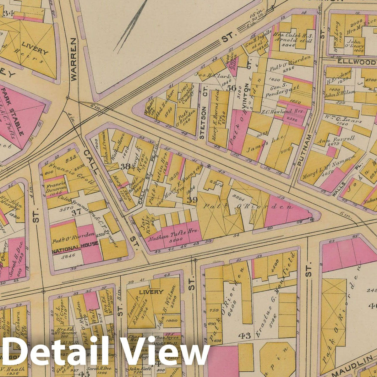 Historic Map : Charlestown 1892 Plate 002 , Vintage Wall Art
