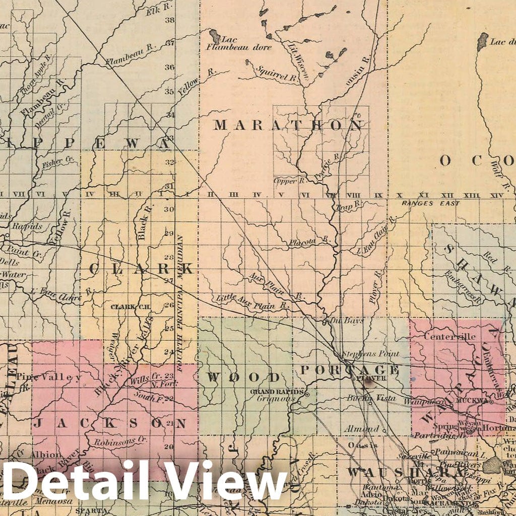 Historic Map : Wisconsin 1857 , General Atlas (Of The World) , Vintage Wall Art