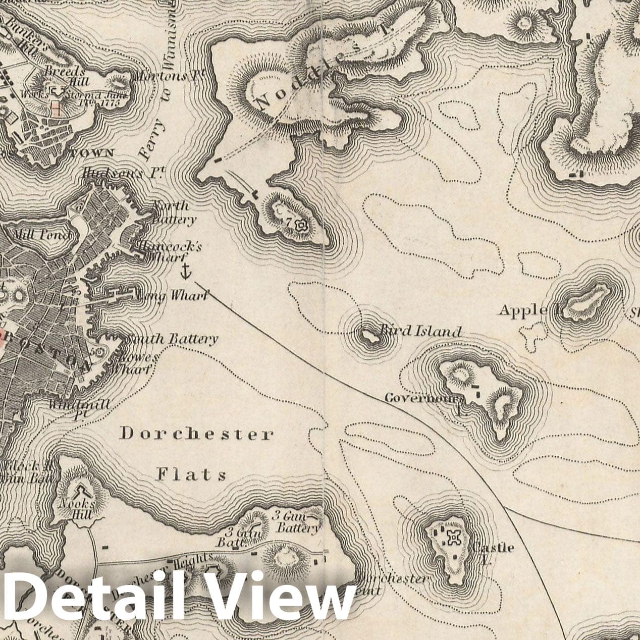 Historic Map : Boston 1809 , v2, Vintage Wall Art