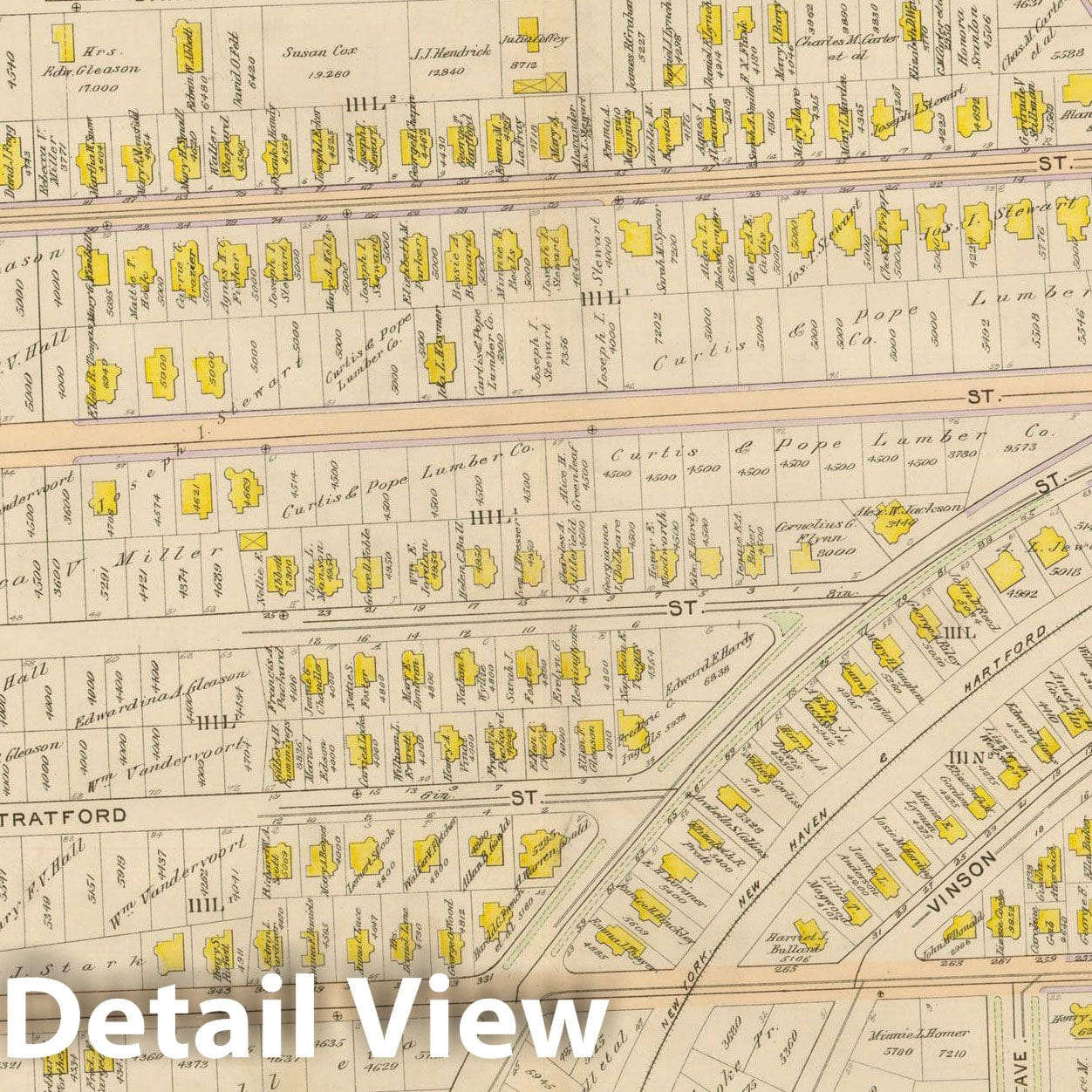 Historic Map : Atlas City of Boston, Vol. 5, Dorchester, Dorchester 1898 Plate 017 , Vintage Wall Art