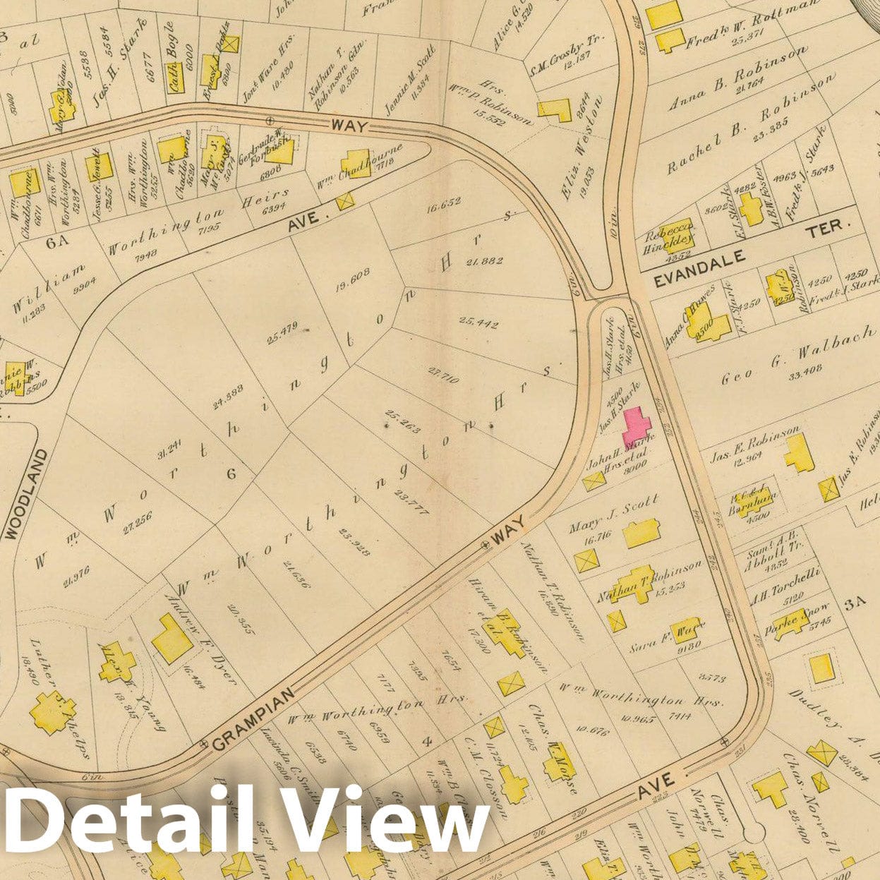 Historic Map : Atlas City of Boston, Vol. 5, Dorchester, Dorchester 1894 Plate 009 , Vintage Wall Art