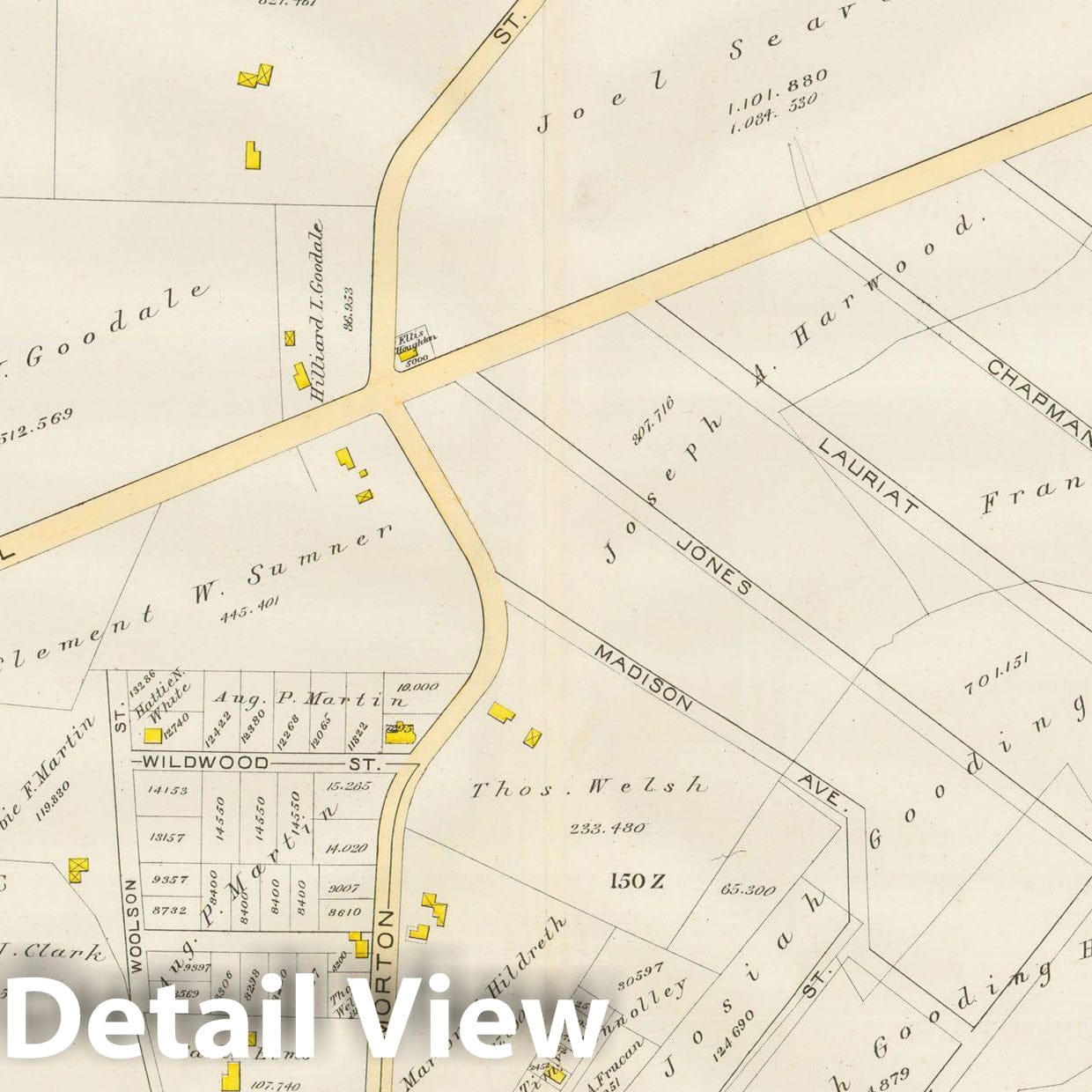 Historic Map : Atlas City of Boston, Vol. 5, Dorchester, Dorchester 1889 Plate 031 , Vintage Wall Art