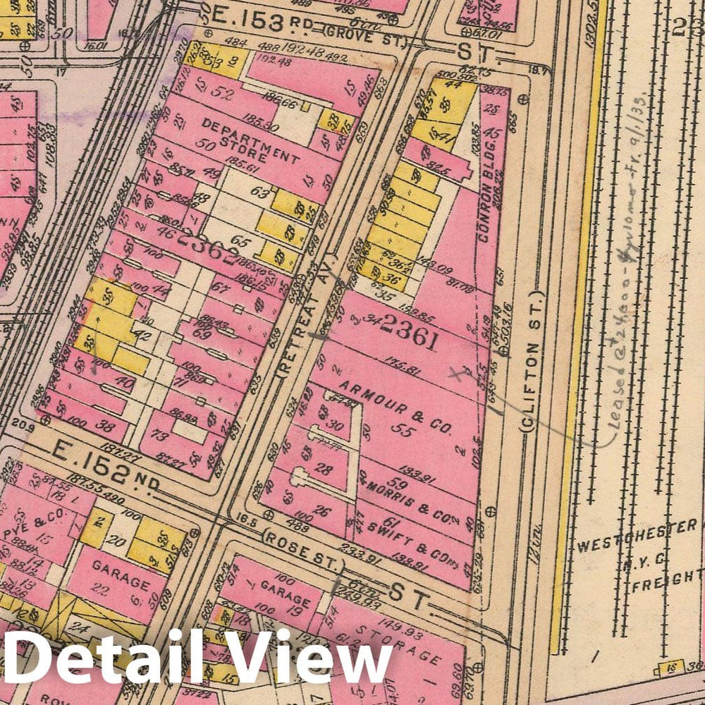 Historic Map : Borough of The Bronx, Sections 9-13, The Bronx 1928 Plate 024 , Vintage Wall Art