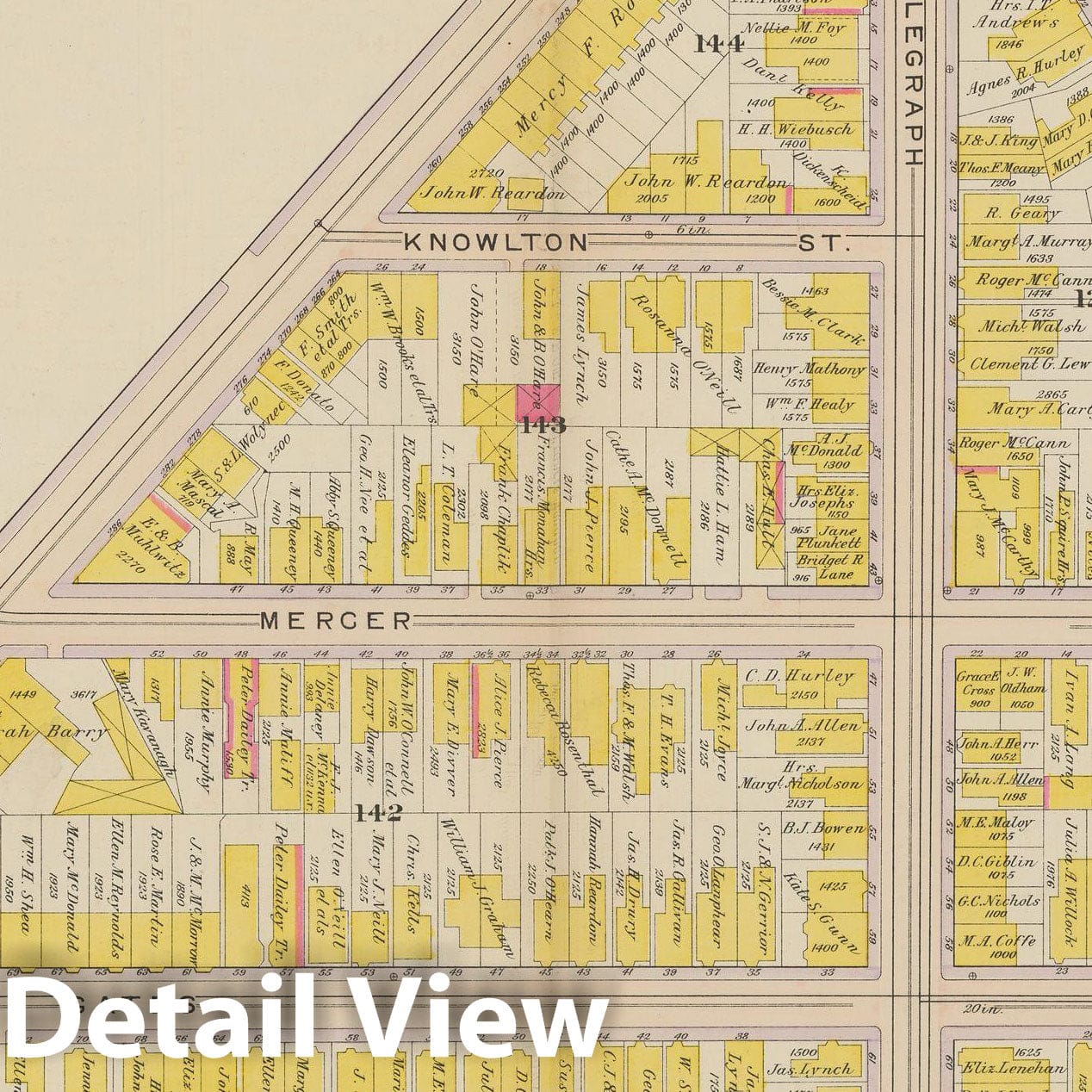 Historic Map : Atlas of South Boston, South Boston 1910 Plate 015 , Vintage Wall Art