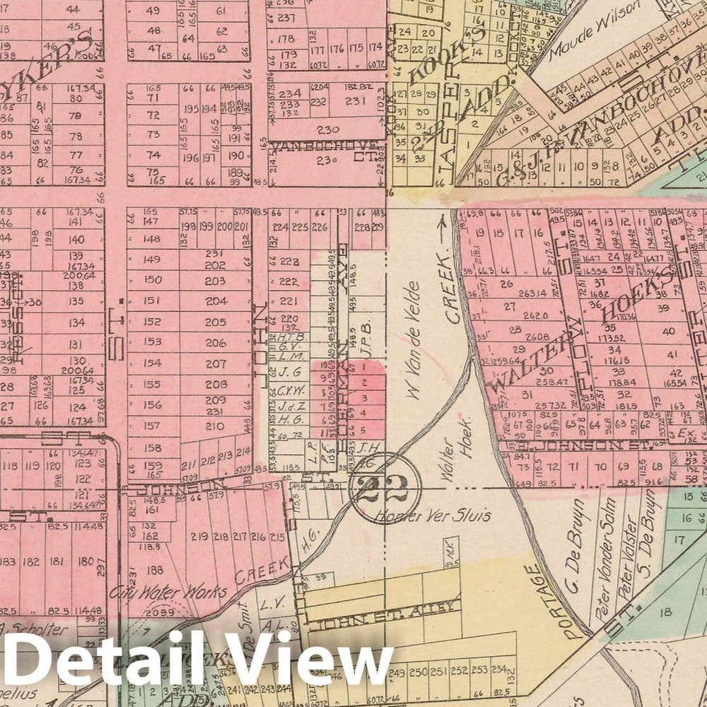 Historic Map : Kalamazoo 1910 , Standard Atlas of Kalamazoo County , v17, Vintage Wall Art
