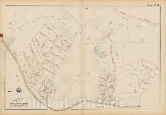Historic Map : Atlas of Staten Island, Borough of Richmond, Vol 1, Staten Island 1917 Plate 029 , Vintage Wall Art