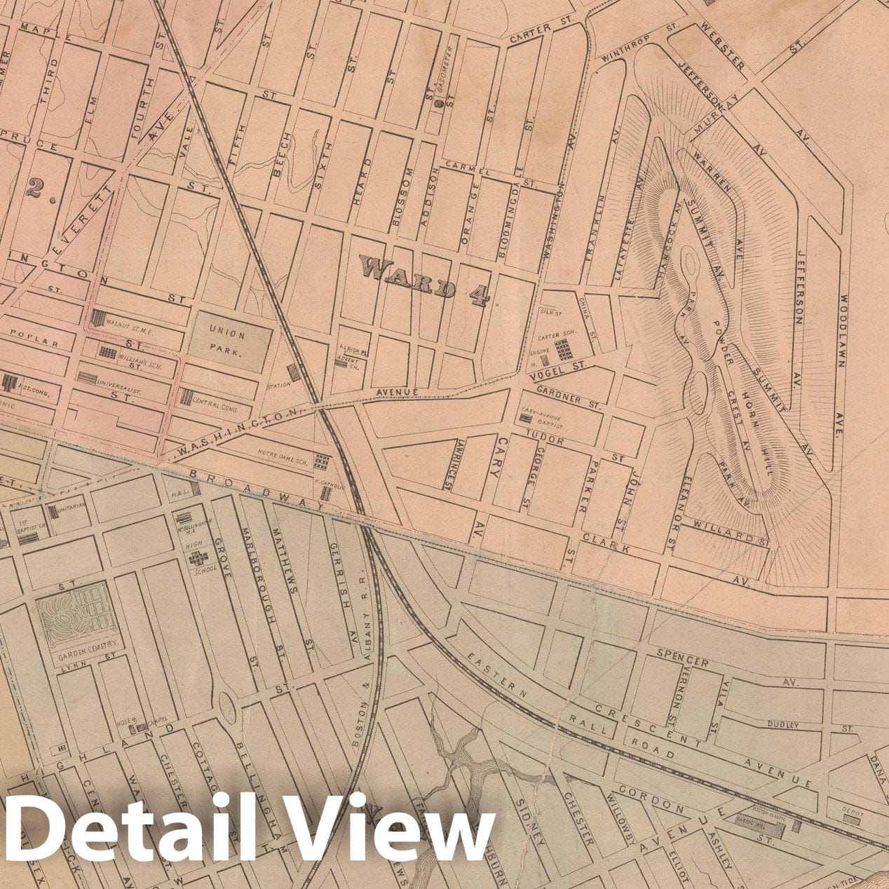 Historic Map : Suffolk County, Chelsea 1878 , Vintage Wall Art