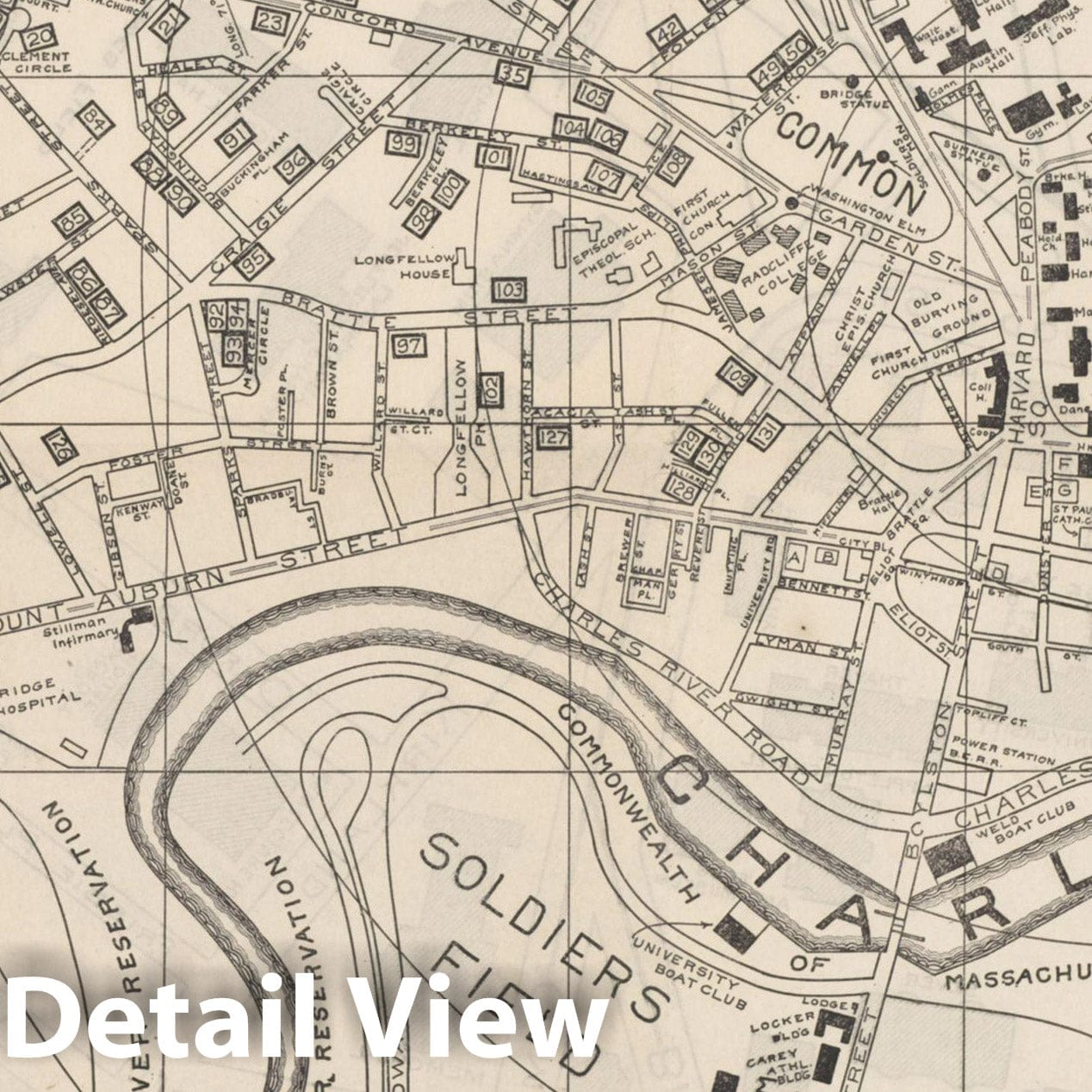 Historic Map : Cambridge 1908 , Vintage Wall Art