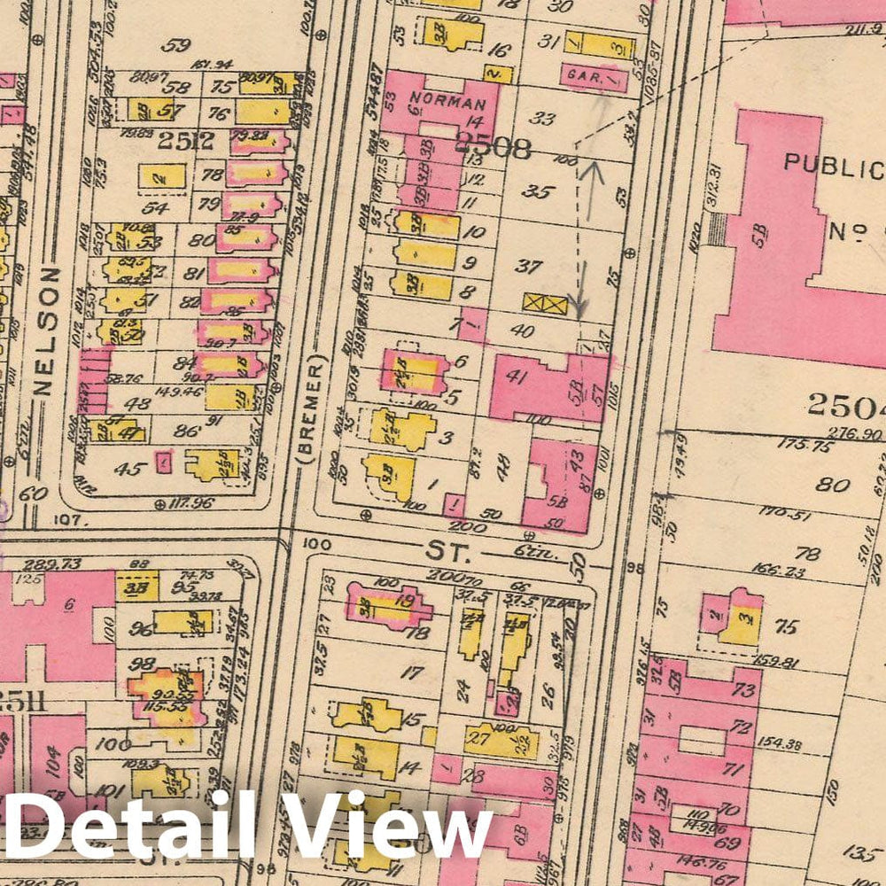 Historic Map : Borough of The Bronx, Sections 9-13, The Bronx 1928 Plate 029 , Vintage Wall Art