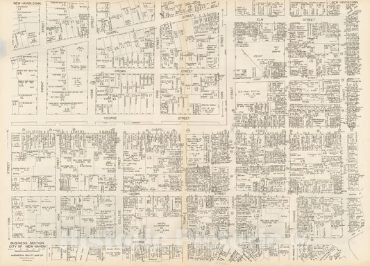 Historic Map : New England States Ed., New Haven 1946 , Nirenstein's National Preferred Real Estate Locations of Business Properties , Vintage Wall Art