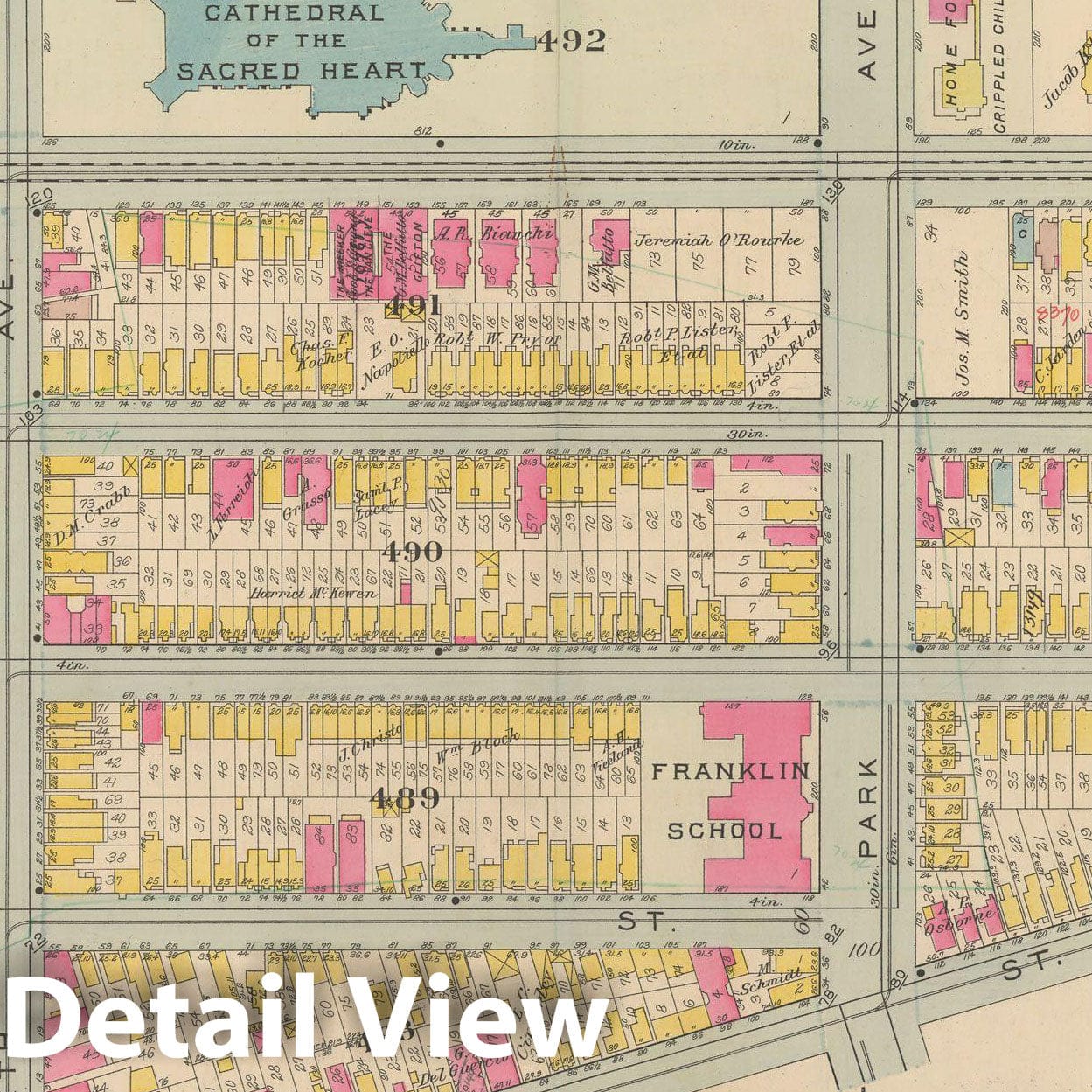 Historic Map : Atlas of Newark, Volume 1, Newark 1911 Plate 009 , Vintage Wall Art