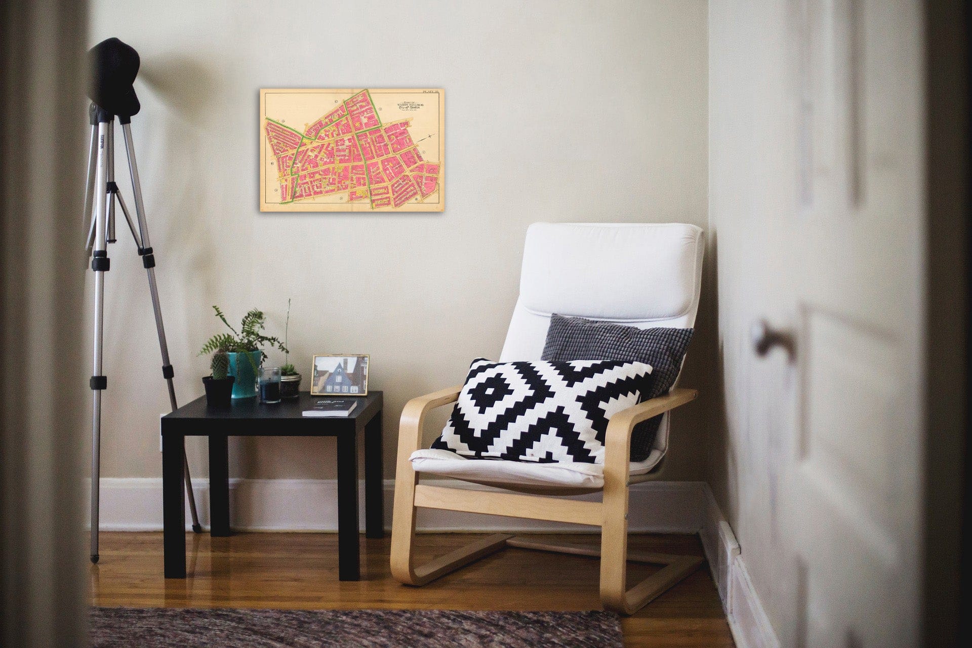 Historic Map : Atlas City of Boston, City Proper and Roxbury, Boston 1890 Plate 010 , Vintage Wall Art