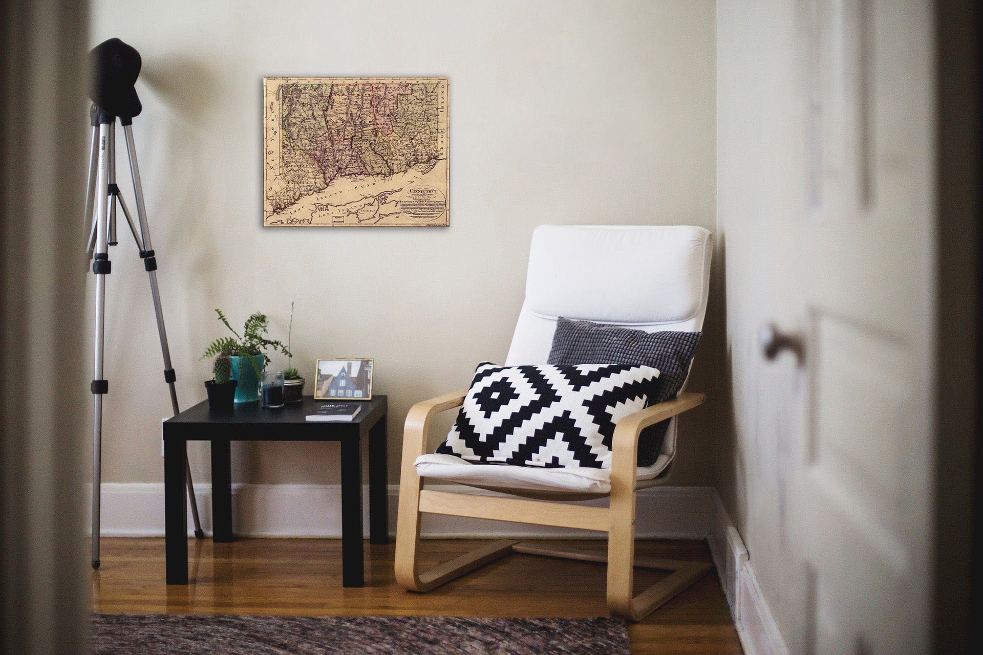 Historic Map : Connecticut 1796 , Vintage Wall Art