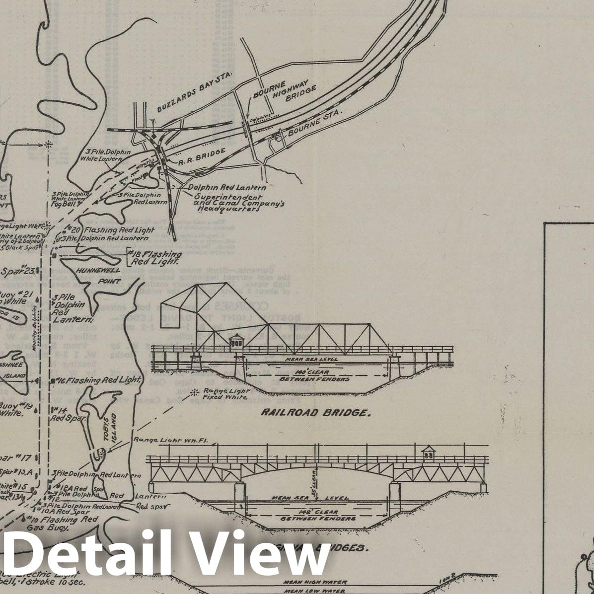 Historic Map : Cape Cod Canal 1922 Topographic Map , Vintage Wall Art