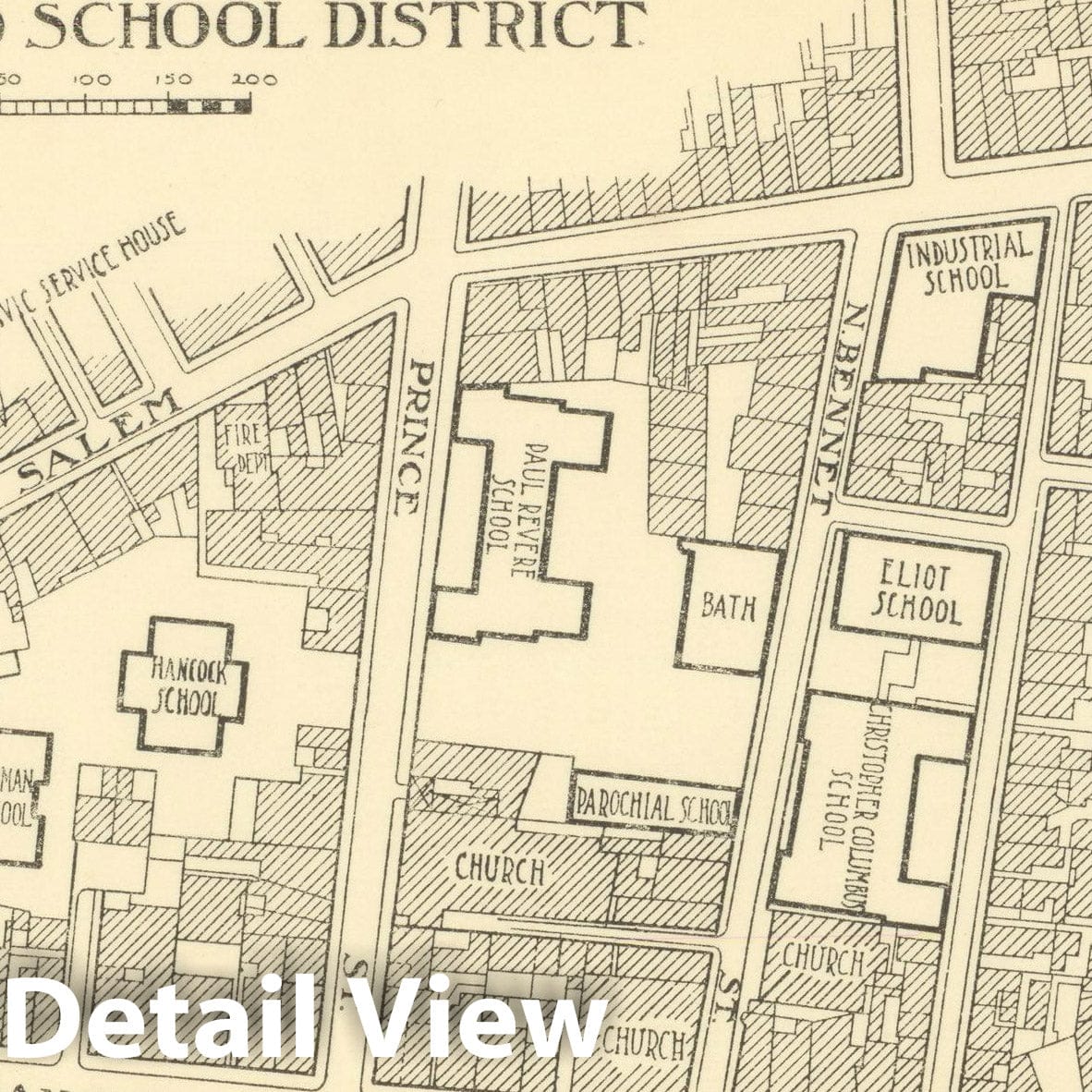Historic Map : Public Improvements for the Metropolitan District, Boston 1909 , v3, Vintage Wall Art