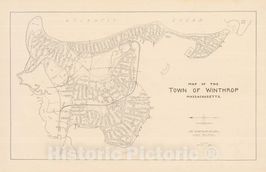Historic Map : Winthrop 1942 , Vintage Wall Art