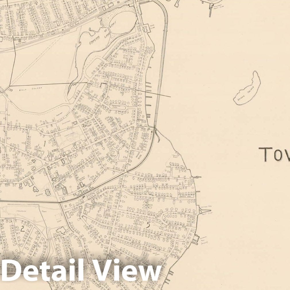 Historic Map : Winthrop 1942 , Vintage Wall Art