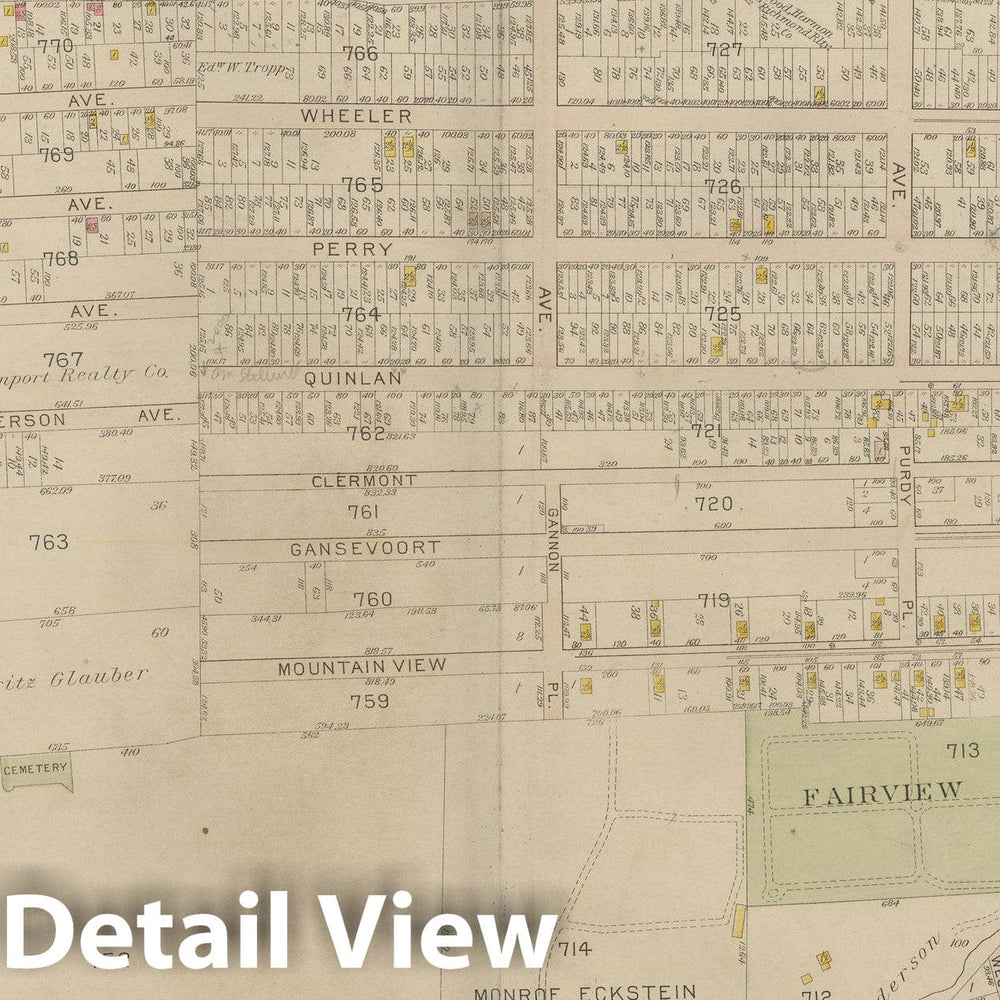 Historic Map : Atlas of Staten Island, Borough of Richmond, Vol 1, Staten Island 1917 Plate 035 , Vintage Wall Art