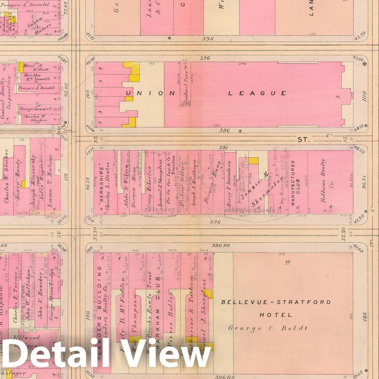 Historic Map : Philadelphia 1908 Plate 016 , Vintage Wall Art