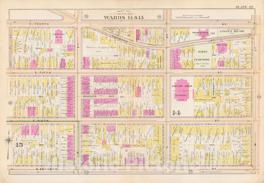 Historic Map : Atlas City of Boston, South Boston 1899 Plate 022 , Vintage Wall Art