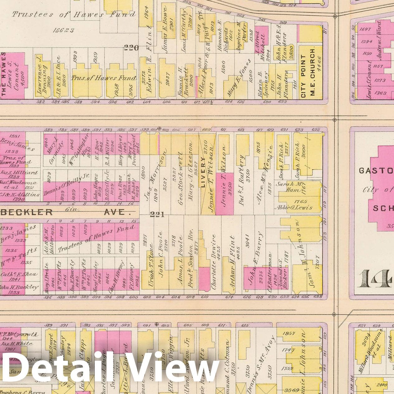 Historic Map : Atlas City of Boston, South Boston 1899 Plate 022 , Vintage Wall Art