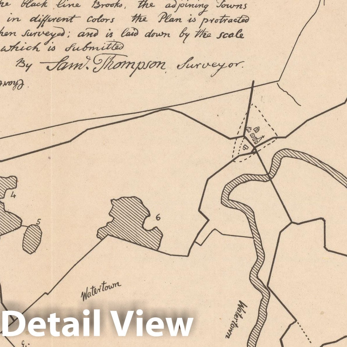 Historic Map : Cambridge 1794 , Vintage Wall Art
