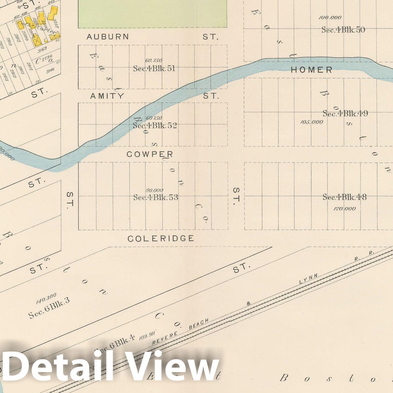 Historic Map : Atlas City of Boston: Charlestown and East Boston, East Boston 1912 Plate 029 , v2, Vintage Wall Art