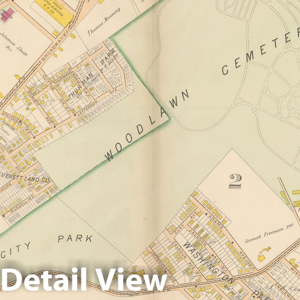 Historic Map : Atlas of Middlesex County, MA Vol. 1, Everett 1900 Plate 028 , Vintage Wall Art